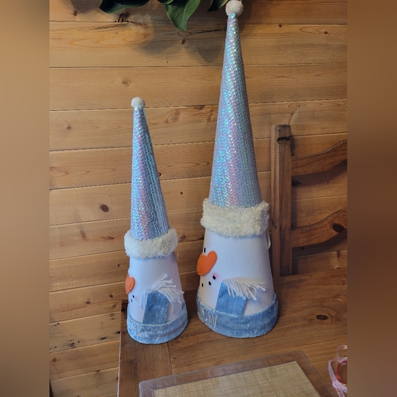 New Christmas Snowman  Let It Snow set of 2 New with tag - Picture 2 of 8